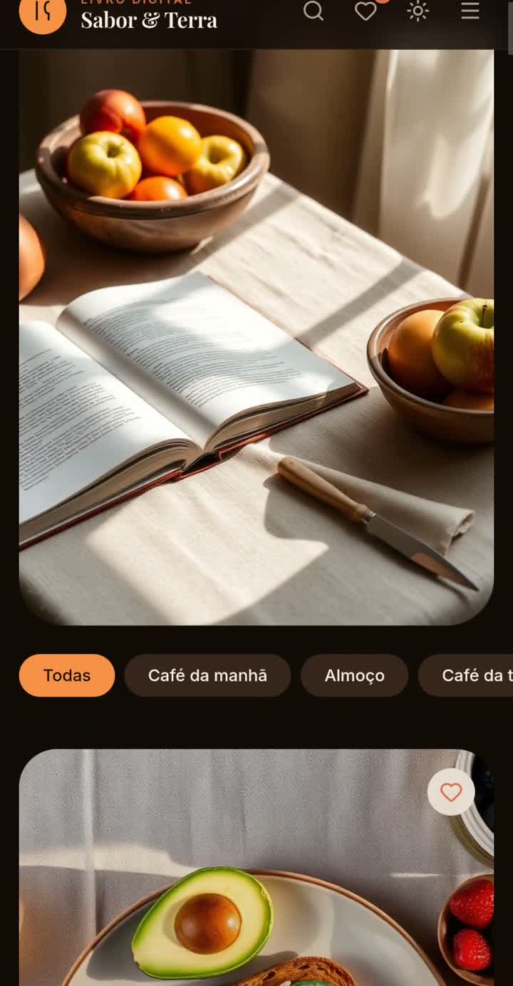 Prévia do app